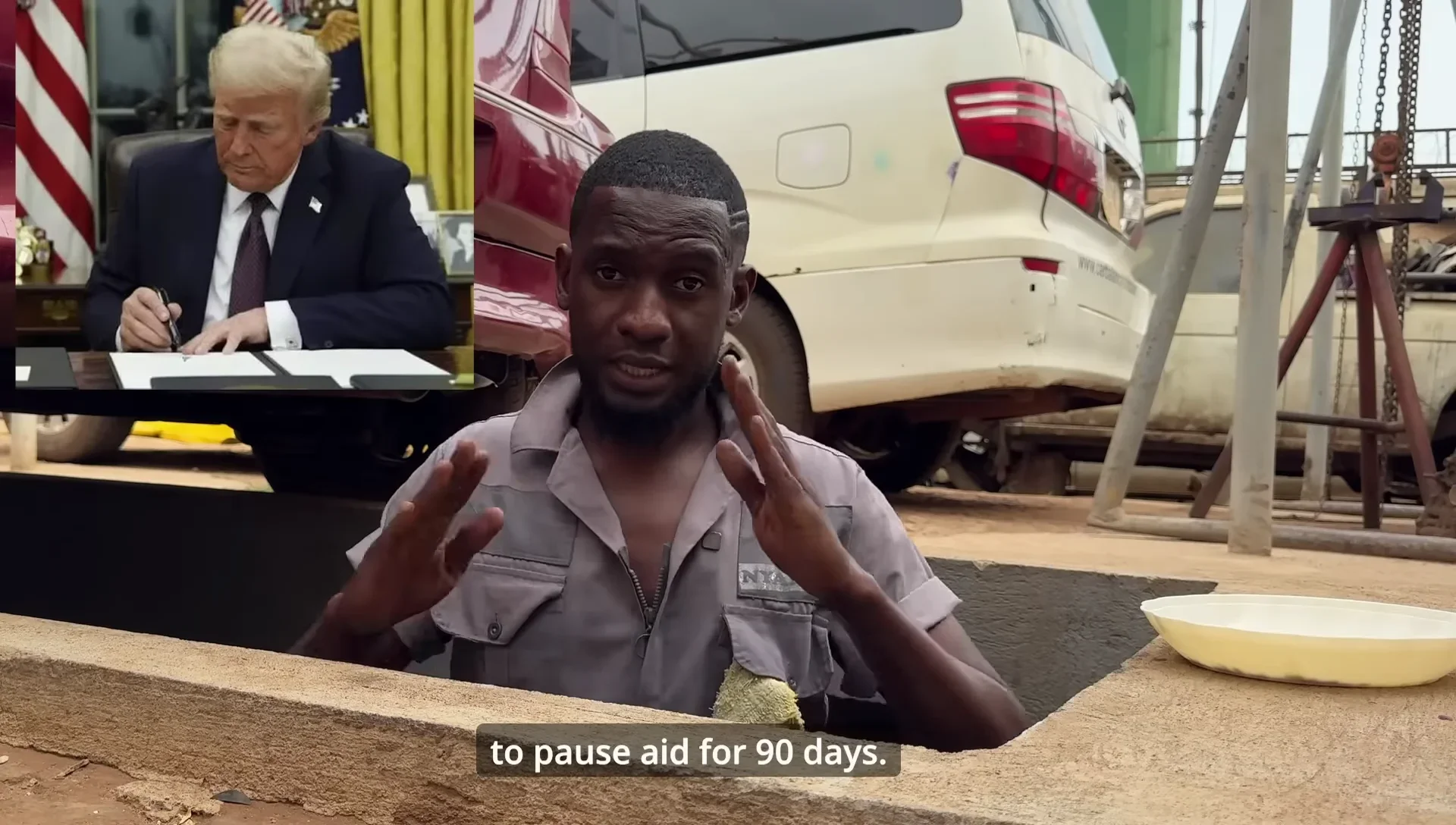 USAID FUND FREEZE BY PRESIDENT TRUMP image 1