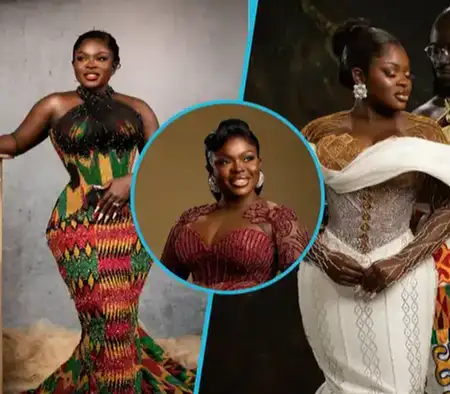 Ghanaian Bride Penny Pok Looks Breathtaking In A Classy Red Veekee James Glittering Corseted Gown