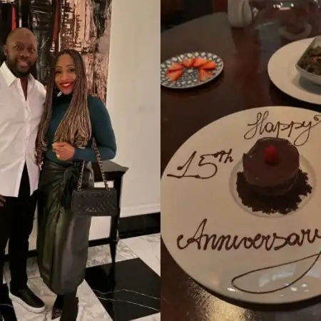 Dakore Egbuson-Akande And Hubby Celebrate 15 Years Of Marriage