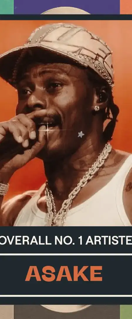 Asake retains crown as he's declared the best selling artist of 2024