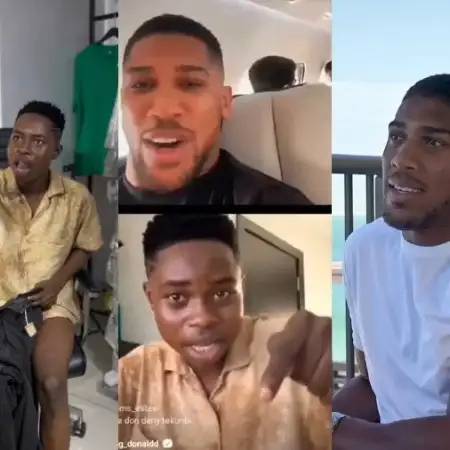 TikToker Peller Hits Major Milestone as Anthony Joshua Joins His Live Session