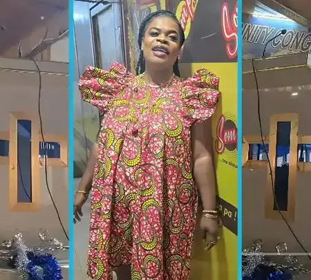 Oheneni Adazoa Preaches In Church With Energy Amid Her Pregnancy Rumours, Ghanaians React
