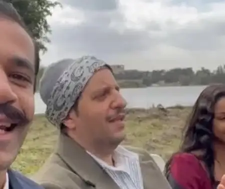 Sedky Sakhr, Ahmed Amin, and Asmaa Abulyazeid Sing Dingy Dingy by Sayed Darwish Behind the Scenes of ‘El Nos’