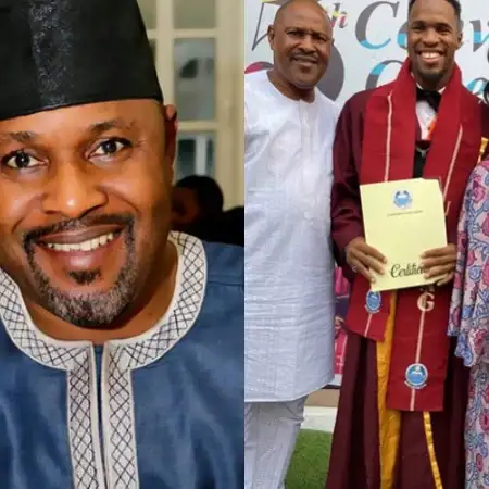 Saidi Balogun and ex-wife, Faithia Williams reunites at son’s graduation ceremony